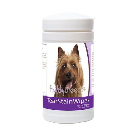 Healthy Breeds Australian Terrier Tear Stain Wipes - 70 Count, 70PK 840235179023